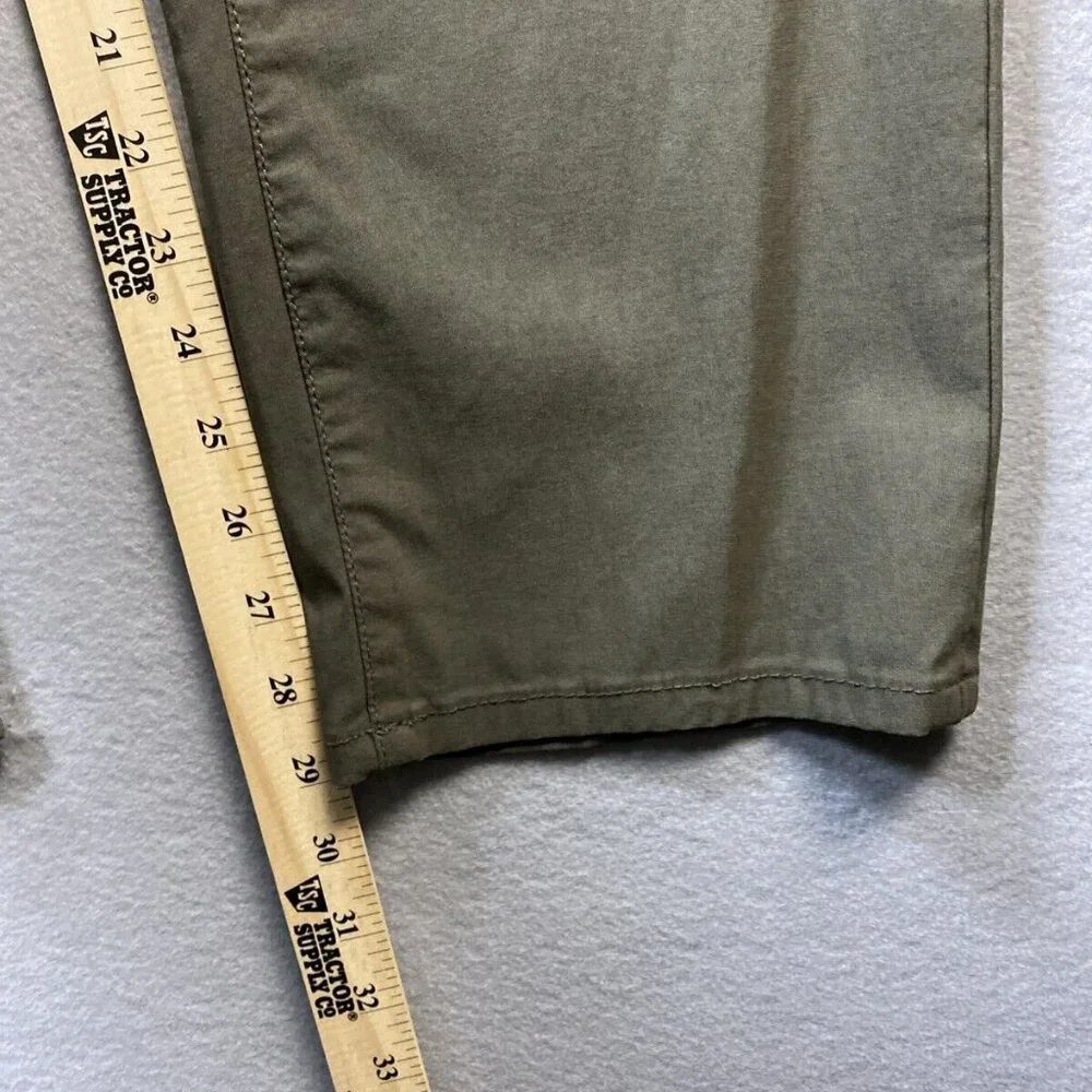 Weatherproof Performance Pants Mens 38 X 32 Vintage Faille Straight Olive W2S515